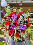 Luxury Orchids and Red Roses Bouquet