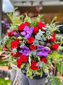 Luxury Orchids and Red Roses Bouquet - Grande image