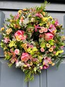 Peony Rose Door Wreath - Standard image