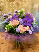 Purple Summer Bouquet in Sisal Frame - Standard