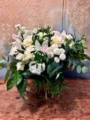 Subscription Bouquet in Creams Greens and Whites