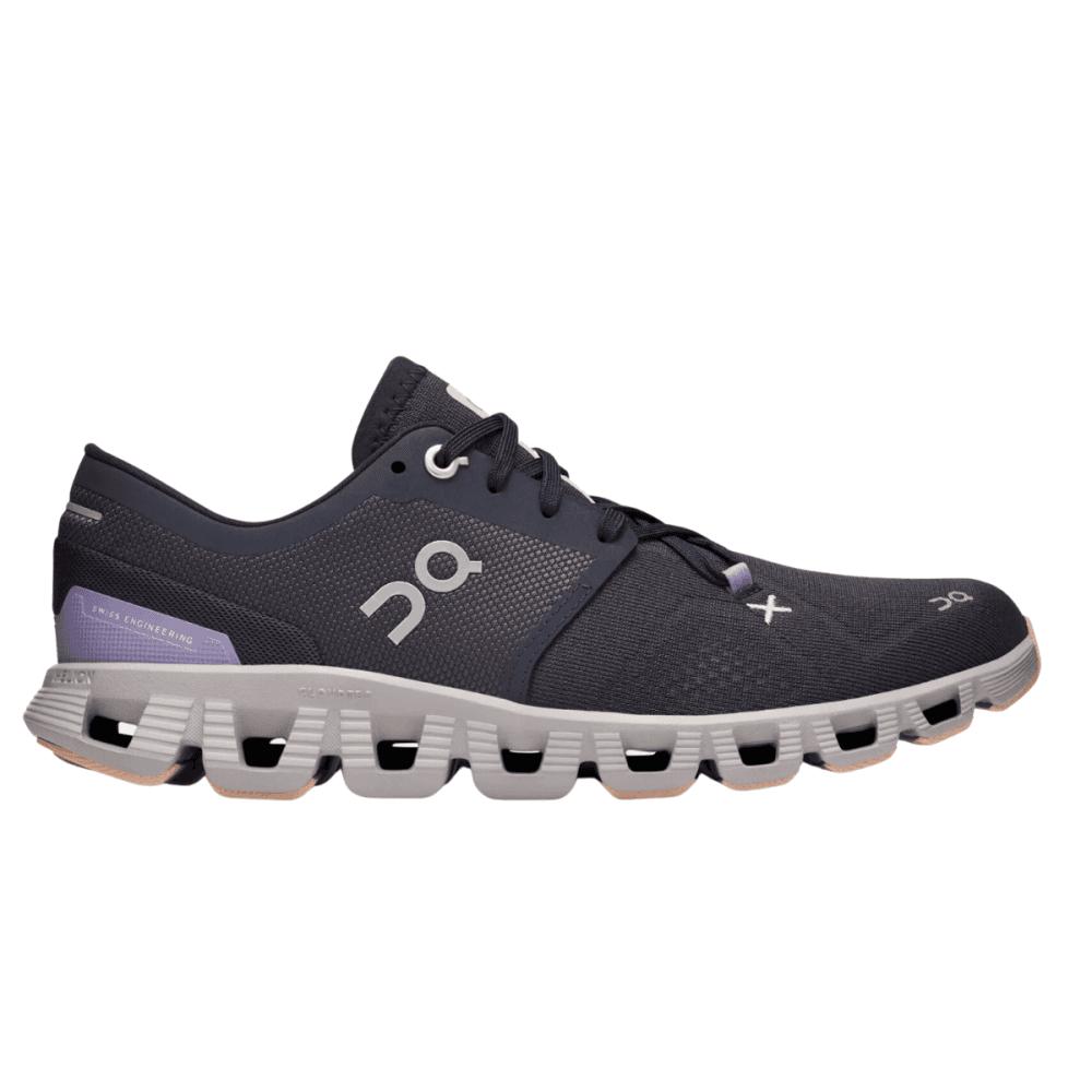 ON Running Womens Cloud X 3 Running Shoes Navy Purple in Donegal