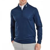 Mens Glen Plaid Print Midlayer Half Zip image