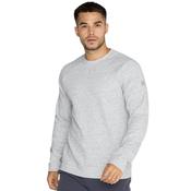 Mens Textured Heather Grey Sweatshirt