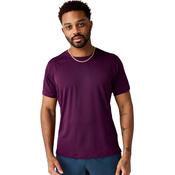 Mens Dash Short Sleeve Burgundy Tshirt image