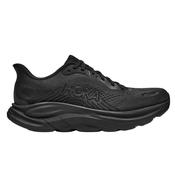 Womens Clifton 11 Wide Fit (D) Black Running Shoes image