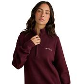 Womens Knit Half Zip in Fig image