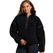 Womens Industry Fleece Half Zip in Deep Black image