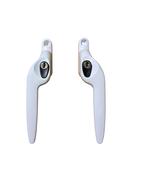 White 15mm Non Locking Espag Handle ( Black Button ) image