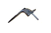 Chrome  Non Locking Espag Handle ( Black Button )