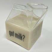 "Got Milk"?  Glass Carton