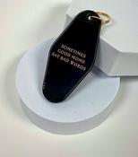 Sometimes Good Moms Say Bad Words Motel Style Keychain