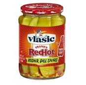 Vlasic Frank's Red Hot Kosher Dill Spears 710ml