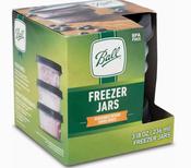 Ball Freezer Jars (3) Plastic Grey 8oz