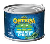 Ortega Fire Roasted Green Chiles 4oz