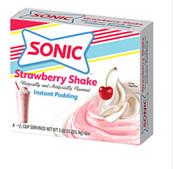 Sonic Banana Shake Flavor Pudding