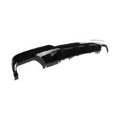 BMW 5 Series F10 Gloss Black Quad Exit Normal Shape Rear Diffuser — Body-Styling-Ireland