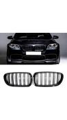 FRONT GRILL IN GLOSS BLACK For BMW 5 Series F10 (2009-2017) — Body-Styling-Ireland image