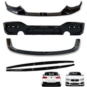 Gloss Black Full Body Kit for BMW 1 Series F20 F21 (2015-2019) M Sport Dual Exit — Body-Styling-Ireland