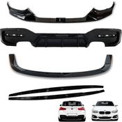Gloss Black Full Body Kit for BMW 1 Series F20 F21 (2015-2019) M Sport Quad Exit — Body-Styling-Ireland