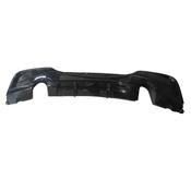 Gloss Black V1 Rear Diffuser for BMW 1 Series Pre F20 (2012-2015) M Sport Dual Exit Left — Body-Styling-Ireland