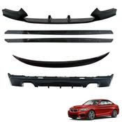 Gloss Black Full Body Kit for BMW 2 Series F22 (2014-2021) M Sport Quad Exit — Body-Styling-Ireland