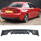Matte Black Rear Diffuser for BMW 2 Series F22 (2013-2018) M Sport Dual Exit — Body-Styling-Ireland