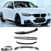 Matte Black Full Body Kit for BMW 3 Series F30 (2012-2018) M Sport Dual Exit — Body-Styling-Ireland