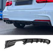 Carbon Fibre Look Rear Diffuser for BMW 3 Series F30 F35 M Sport Dual Exit Left — Body-Styling-Ireland