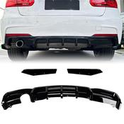 Gloss Black Rear Diffuser for BMW 3 Series F30 (2012-2019) M Sport Single Exit Left — Body-Styling-Ireland