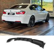 Matte Black V1 Rear Diffuser for BMW 3 Series F30 F35 M Sport Dual Exit Left — Body-Styling-Ireland