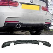 Carbon Look V2 Rear Diffuser for BMW 3 Series F30 F35 M Sport Dual Exit — Body-Styling-Ireland