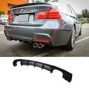 Matte Black V2 Rear Diffuser for BMW 3 Series F30 F35 M Sport Quad Exit — Body-Styling-Ireland