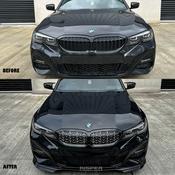 Gloss Black Front Grille for BMW 3 Series G20 G21 (2018-2021) — Body-Styling-Ireland