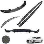 Carbon Look Full Body Kit for BMW 4 Series F32 (2014-2020) M Sport Quad Exit — Body-Styling-Ireland