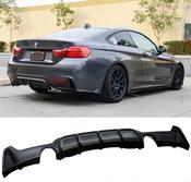 Matte Black Rear Diffuser for BMW 4 Series F32 F36 (2014-2020) M Sport Dual Exit — Body-Styling-Ireland