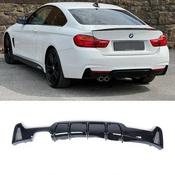 Gloss Black V1 Rear Diffuser for BMW 4 Series F32 F36 (2014-2020) M Sport Dual Exit Left — Body-Styling-Ireland