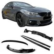 Gloss Black V1 Full Body Kit for BMW 4 Series F36 (2014-2021) M Sport Dual Exit Left — Body-Styling-Ireland