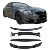 Matte Black V7 Full Body Kit for BMW 4 Series F36 (2014-2020) M Sport Dual Exit Left — Body-Styling-Ireland