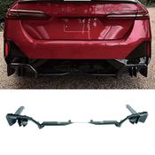 Gloss Black Rear Diffuser for BMW 5 Series G60 G68 M Sport — Body-Styling-Ireland