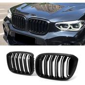 Gloss Black Double Slat Front Grille for BMW X3 G01 / X4 G02 (2017-2023) — Body-Styling-Ireland