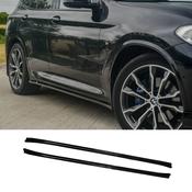 Gloss Black Side Skirts for BMW X3 G01 (2018-2021) M Sport — Body-Styling-Ireland