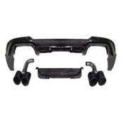 Gloss Black Black Knight Rear Diffuser for BMW X4 Pre G02 (2018-2022) M Sport — Body-Styling-Ireland