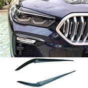 Gloss Black Headlight Brows for BMW X5 G05 (2019-2023) — Body-Styling-Ireland