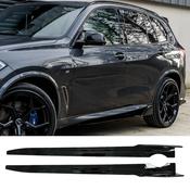 Gloss Black Black Knight Side Skirts for BMW X5 G05 (2018-2026) M Sport — Body-Styling-Ireland