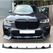 Carbon Look Black Knight Front Splitter for BMW X7 G07 (2018-2023) M Sport — Body-Styling-Ireland