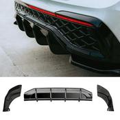 VW Tiguan Mk3 R-Line Rear Valance and Side Splitters, Gloss Black — Body-Styling-Ireland