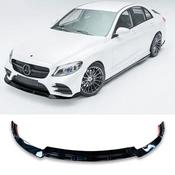 Mercedes-Benz C-Class W205 Facelift Brabus Style Gloss Black Front Splitter (2019-2021) — Body-Styling-Ireland image
