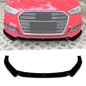 Gloss Black Front Splitter for Audi A3 8Y Sportback (2025+) S-Line / S3 — Body-Styling-Ireland