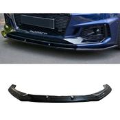 Gloss Black Front Splitter for Audi A4 B9 (2019-2024) — Body-Styling-Ireland